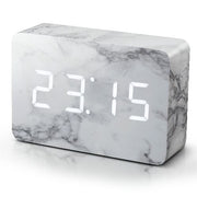 Marble Click Digital Clock by Gingko Clocks Gingko Brick 