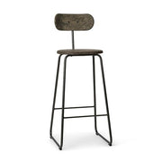 Earth Stool Backrest, Coffee Edition, Bar or Kitchen Height by Eva Harlou for Mater Furniture Mater 