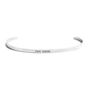 F*ck Cancer Stainless Steel Bracelet by Twisted Wares Jewelry Twisted Wares Stainless Steel