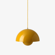 Verner Panton Flowerpot VP7 Suspension Lamp, 14.5"Ø by &tradition &Tradition Mustard Yellow 