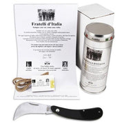 No. 84 Roncola Fratelli d'Italia Pocket Knife with Black Lucite Handle by Berti Knife Berti
