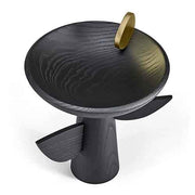 Leaf Bowl on Stand, Blackened Oak by Kelly Behun for L'Objet Decorative Bowls L'Objet 