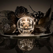 Still Life Green 4" Skull Votive by Ludvig Löfgren for Kosta Boda Candleholder Kosta Boda 