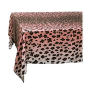 Leopard Linen Sateen Tablecloth by L'Objet Table Cloth L'Objet Pink Medium 