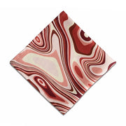 Pink Waves Linen Sateen Napkin, Set of 4 by L'Objet Napkins L'Objet