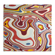 Multi-Color Waves Linen Sateen Napkin, Set of 4 by L'Objet Napkins L'Objet 