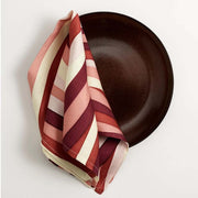 Pink Linen Sateen Landscape Napkin, Set of 4 by L'Objet Napkins L'Objet