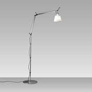 Tolomeo Task Lamp with Shade, Floor Version by Michele de Lucchi for Artemide Lighting Artemide Silver Fiber Diffuser 
