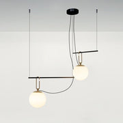 nh Suspension Lamp by Neri & Hu for Artemide Lighting Artemide nh S3 2 Arms 