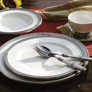 Tuscan Pewter and Ceramic Charger, 12.25" by Arte Italica Dinnerware Arte Italica 