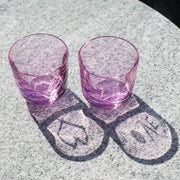 Pink 7 oz Love I Tumblers, Set of 2 by Rony Plesl for Ruckl Glassware Ruckl