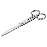 High Quality Shiny Chrome or 23k Gold Plated Finish Scissors by El Casco Craft & Office Scissors El Casco Chrome Plated Scissors 7" 