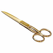 High Quality Shiny Chrome or 23k Gold Plated Finish Scissors by El Casco Craft & Office Scissors El Casco 