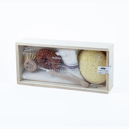 Tradition French Dishwashing Set in Wooden Box by Andree Jardin Amusespot