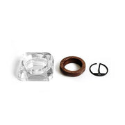 Black Walnut and Crystal Ashtray by Marley Natural Smoking Accessory Marley Natural