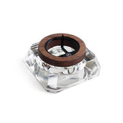 Black Walnut and Crystal Ashtray by Marley Natural Smoking Accessory Marley Natural