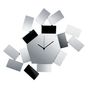La Stanza dello Scirocco Steel Wall Clock 18" by Mario Trimarchi for Alessi Clocks Alessi Stainless Steel 