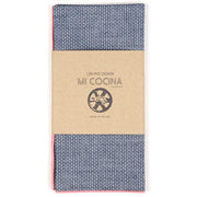 Dobby Merrow Edge American Denim Napkin by Mi Cocina Apron Mi Cocina Shrimp 