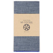 Dobby Merrow Edge American Denim Napkin by Mi Cocina Apron Mi Cocina Ubi Blue 