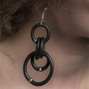 ORE111 Neo Neoprene Rubber Earrings by Neo Design Italy Jewelry Neo Design