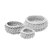 Classico Round Neoprene Rubber Basket, Set of 3 by Neo Design Italy Baskets Neo Design