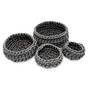 Classico Round Neoprene Rubber Basket, Set of 5 by Neo Design Italy Baskets Neo Design