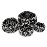Classico Round Neoprene Rubber Basket, Set of 4 by Neo Design Italy Baskets Neo Design