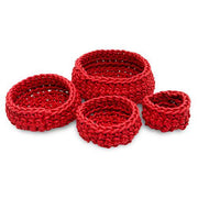 Classico Round Neoprene Rubber Basket, Set of 5 by Neo Design Italy Baskets Neo Design