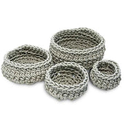 Classico Round Neoprene Rubber Basket, Set of 5 by Neo Design Italy Baskets Neo Design