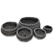 Classico Round Neoprene Rubber Basket, Set of 7 by Neo Design Italy Baskets Neo Design