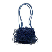 Neo25 Knotted & Twisted Neoprene Rubber Handbag by Neo Design Italy Handbag Neo Design Electric Blue