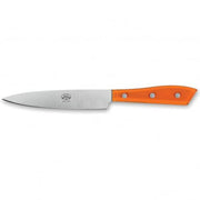Compendio Utility Knives with Polished Blades and Lucite Handles by Berti Knife Berti Orange Lucite 