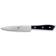 Compendio Utility Knives with Polished Blades and Lucite Handles by Berti Knife Berti Black Lucite 