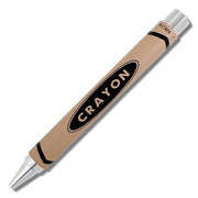 Crayon Chrome Retractable Rollerball Pen. Limited Edition by Acme Studio Pen Acme Studio Chocolate Brown 