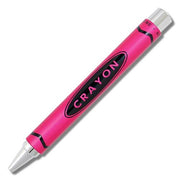 Crayon Chrome Retractable Rollerball Pen. Limited Edition by Acme Studio Pen Acme Studio Pink 