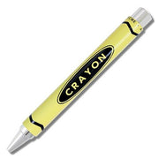 Crayon Chrome Retractable Rollerball Pen. Limited Edition by Acme Studio Pen Acme Studio Yellow 