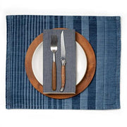 American Denim Regimental Stripe Rectangular Placemat by Mi Cocina Placemat Mi Cocina