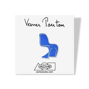Panton Chair Blue Pin by Verner Panton for Acme Studio Pin Acme Studio 