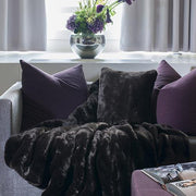 Faux Fur Rugs by Evelyne Prelonge Paris Rug Evelyne Prelonge Chocolate 55" x 63"