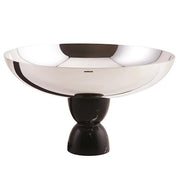Madame Footed Bowl, Stainless Steel with Black Marble Base, 10.25" by Sambonet Centerpiece Sambonet 