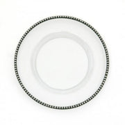 Tesoro Glass and Pewter Salad/Dessert Plate, 8.25" by Arte Italica Dinnerware Arte Italica 