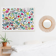 Pop Art Giant Coloring Poster, 27" x 39" by OMY France Kids OMY 