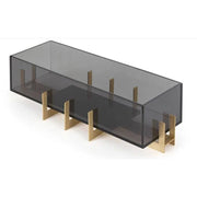 Float Acrylic Rectangular Container or Vase by St. James St. James Black Large