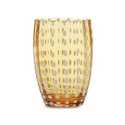 Perle Amber 10.8 oz. Tumbler Glass, Set of 2 by Zafferano Zafferano