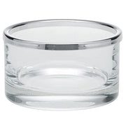 Eclat Silverplated Glass Straight Edge Bowls by Ercuis Bowls Ercuis Extra Small 