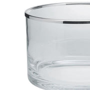 Eclat Silverplated Glass Straight Edge Bowls by Ercuis Bowls Ercuis 