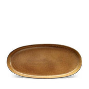 Terra Porcelain Oval Platter by L'Objet Dinnerware L'Objet Leather Medium 