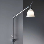 Tolomeo with Shade Wall Lamp by Michele de Lucchi for Artemide Lighting Artemide S Bracket Parchment 