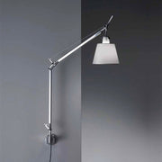 Tolomeo with Shade Wall Lamp by Michele de Lucchi for Artemide Lighting Artemide S Bracket Silver Fiber 