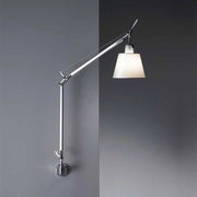 Tolomeo with Shade Wall Lamp by Michele de Lucchi for Artemide Lighting Artemide J Bracket Parchment 